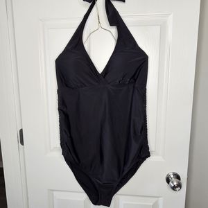 Motherhood Maternity Halter One Piece Bathing Suit - XL